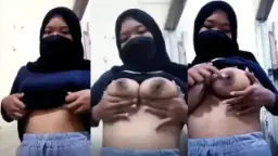 Gadis Berjilbab Dada Montok Merintih Penuh Nafsu