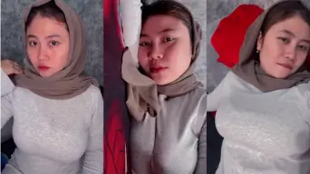 Keisha Berhijab Menggoda Temani Pascol Live