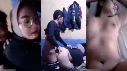 Ngewe Cewek Berhijab Berkacamata Montok Menggairahkan