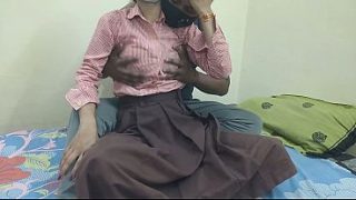 Bocah Kuliahan India Digebukin Pacar Di Kamar, Ngewe Hot Abis.