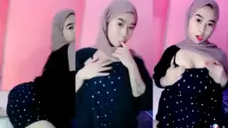 Host Hijabers Remas-remas Buah Dada Sampai Merah