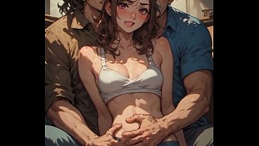 Ayah Tiri Sama Temennya Ngewe Anak Tiri Pake Suara Ai Cowok ( Bikinan Ai )