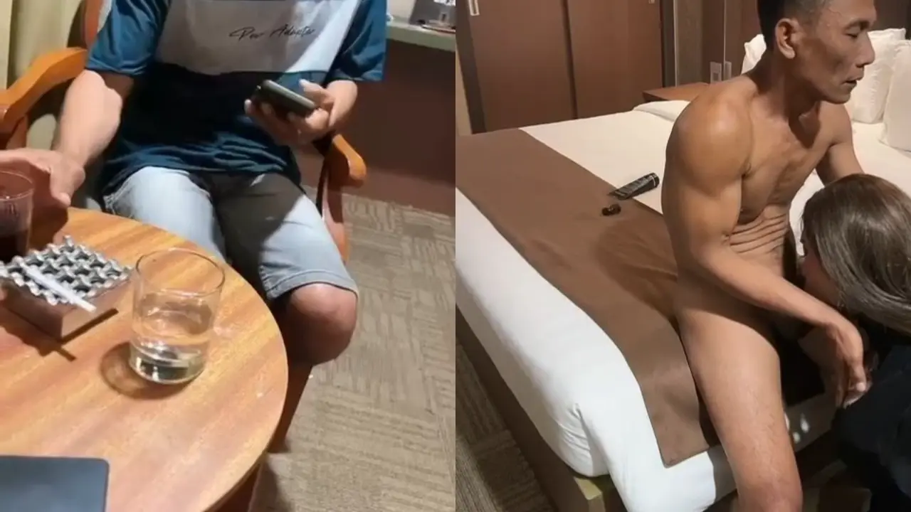 Walau Udah Keriput, Tapi Om-nya Masih Keras Dan Bikin Basah Lihat Goyangannya Yang Gila-gilaan.